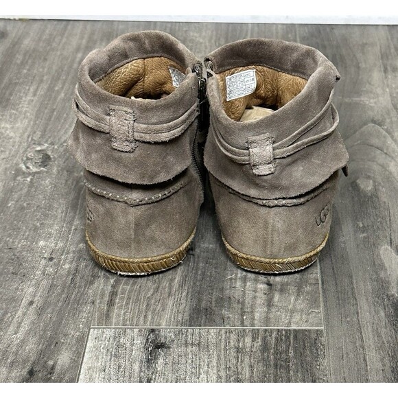 UGG Australia Reid Ankle Boots Womens 9 Brown Suede Bootie Moccasins 1019129 - Picture 10 of 10